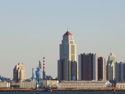 青岛轮渡船上的风景